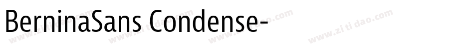 BerninaSans Condense字体转换
